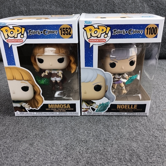 Funko Pop! Animation Black Clover Mimosa and Noelle Figures - Picture 1 of 13